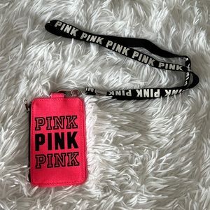 Victoria’s Secret PINK removable lanyard wallet
